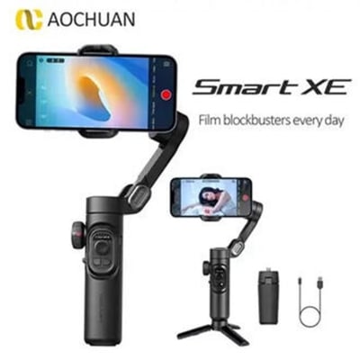 Picture of Smart XE 3-Axis Gimbal Stabilizer Foldable Handheld Selfie Stick Smart Face Tracking APP Control Original Video Volg Multicolor