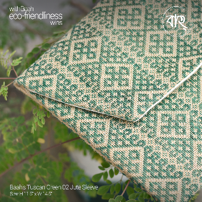 Picture of Baah's Tuscan Green 02 Jute Sleeve-Green