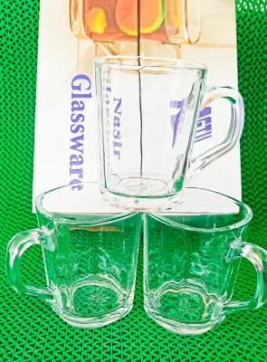 Picture of Transparen good Quality crystal clear strong 100 Ml Tea coffee Cup Set 6 Piece