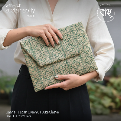 Picture of Baah's Tuscan Green 01 Jute Sleeve-Green