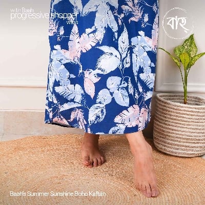 Picture of Baah Store Ltd  Summer Sunshine Boho Kaftan-Blue
