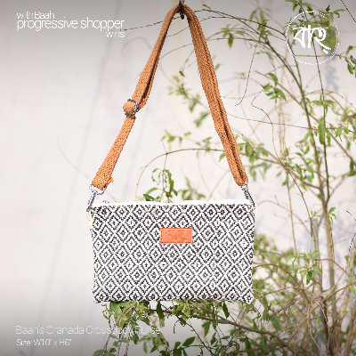 Picture of Baah Store Ltd  Granada Crossbody Purse-Olive & white