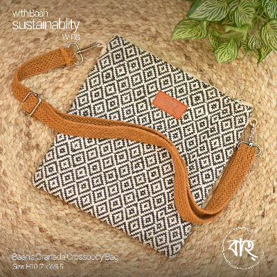 Picture of Baah Store Ltd  Granada Crossbody Bag-Olive & white