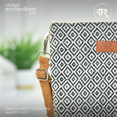 Picture of Baah Store Ltd  Granada Crossbody Bag-Olive & white