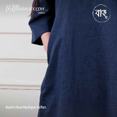Picture of Baah Store Ltd  Blue Mystique Kaftan-Navy 