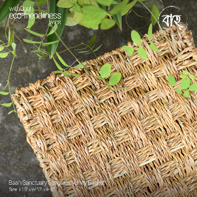 Picture of Baah Store Ltd  Sanctuary Seagrass Vanity Basket-natural