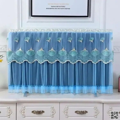 Picture of 32 Inch TV dust cover, Dustproof Lace Cloth Fabric TV dust cover