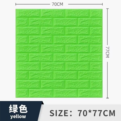 Picture of 3D Wall Panels, 3D Wall Panels 3D Wall Sticker Solid Color Faux Brick 77x70cmWaterproof Self Adhesive Wallpaper for Bedroom Décor 1pcs