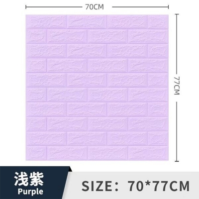 Picture of 3D Wall Panels, 3D Wall Panels 3D Wall Sticker Solid Color Faux Brick 77x70cmWaterproof Self Adhesive Wallpaper for Bedroom Décor 1pcs