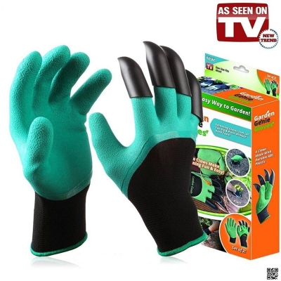 Picture of Gardening Gloves with Claws, Puncture Resistant, Waterproof Safe Garden Gloves for Digging, Pruning & Planting | Gardening Tools 1 Pairs