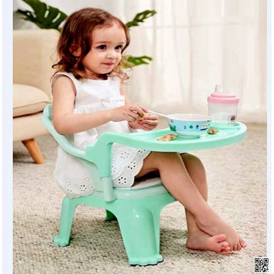 Picture of Chair, with Tray Strong and Durable Plastic Chair for Kids/Plastic School Study Chair/Feeding Chair for Kids, Portable High Chair for Kids