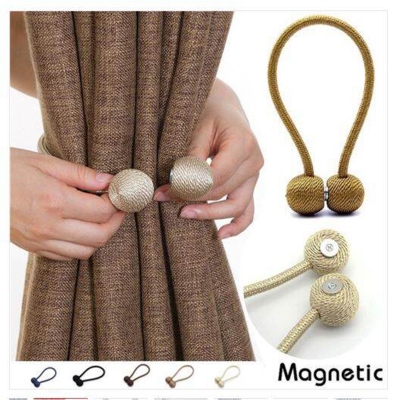 Picture of Magnetic Curtain Buckle, Modern Curtain Holder, Multicolor Decoration, Living Room Accessories - 1 Pair