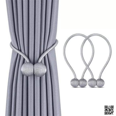 Picture of Magnetic Curtain Buckle, Modern Curtain Holder, Multicolor Decoration, Living Room Accessories - 1 Pair