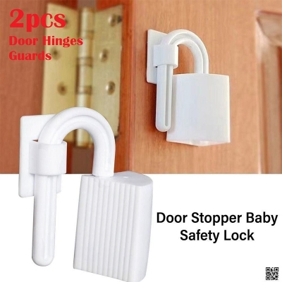 Picture of Door Stopper Baby Safety Hinge Guard, Finger Guard Baby Proofing Child Safety Foam Door Stoppers Kids Safety Finger Pinch Hinge Guard Protector