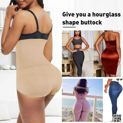Picture of Women Body Shaper Tummy Control Shorts Slimming Underwear High Waist Shaping Panties Thigh Slimmer Safety Short Pants Shapewear
