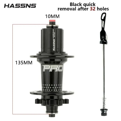 Picture of HASSNS PRO7 MTB Hub 7/8/9/10/11/12 Speed 6 Pawl Hubs 24 32 Holes Bearing Noisy Cube Freehub HG XD MS Quick Release Bolt Hub(MS Colorful-24H)