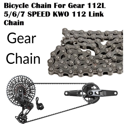 Picture of Bicycle Chain For Gear 112L 5/6/7 SPEED KWO 112 Link Chain