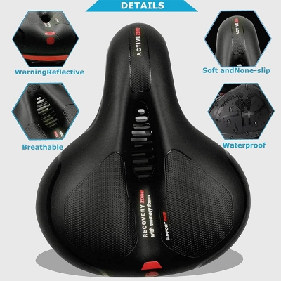 Picture of MTB Bike Seat BigSaddle Bicycle Saddle Mountain Bike Seat Bicycle Seat Cover Foam Seat Cushion