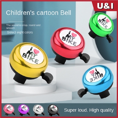 Picture of 8 Colors Cute Bicycle Handlebar Bell Loud Sound Alarm Warning Mini Kids Bike Horn Bells Cycling Ring Children Bike Accessories