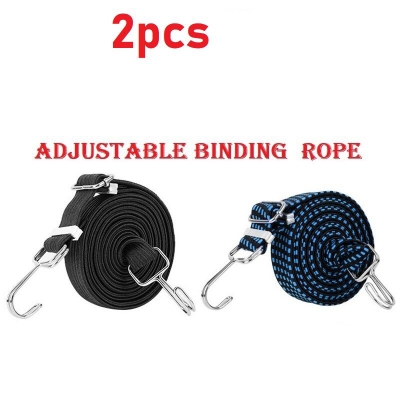 Picture of Binding Rope Bike Strapping Rope Adjustable Multifunctional Tali Motor Motor Hook 1 Meter