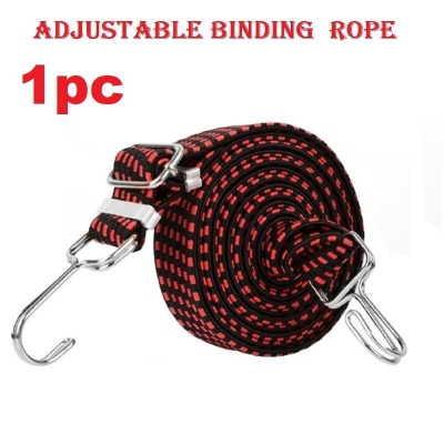 Picture of Binding Rope Bike Strapping Rope Adjustable Multifunctional Tali Motor Motor Hook 1 Meter