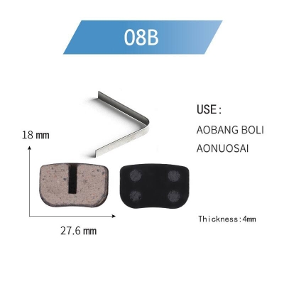 Picture of Brake Pads Resin Semi-Metallic Mountain Road Cycling Braking Disc Parts for BB8 NOVELA YINXING BOLIDS FOREVIR 2pc with spring