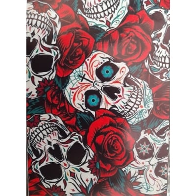 Picture of Bicycle Stickers graphics Desing Horror Series Skull Zombie Cool Stickers (22"x 5.5") 2pc