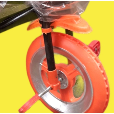 Picture of Baby Tricycle Wheel Nylon Front Pedal Wheel With Rod & Pedals 1 pc Front Baby Accessories