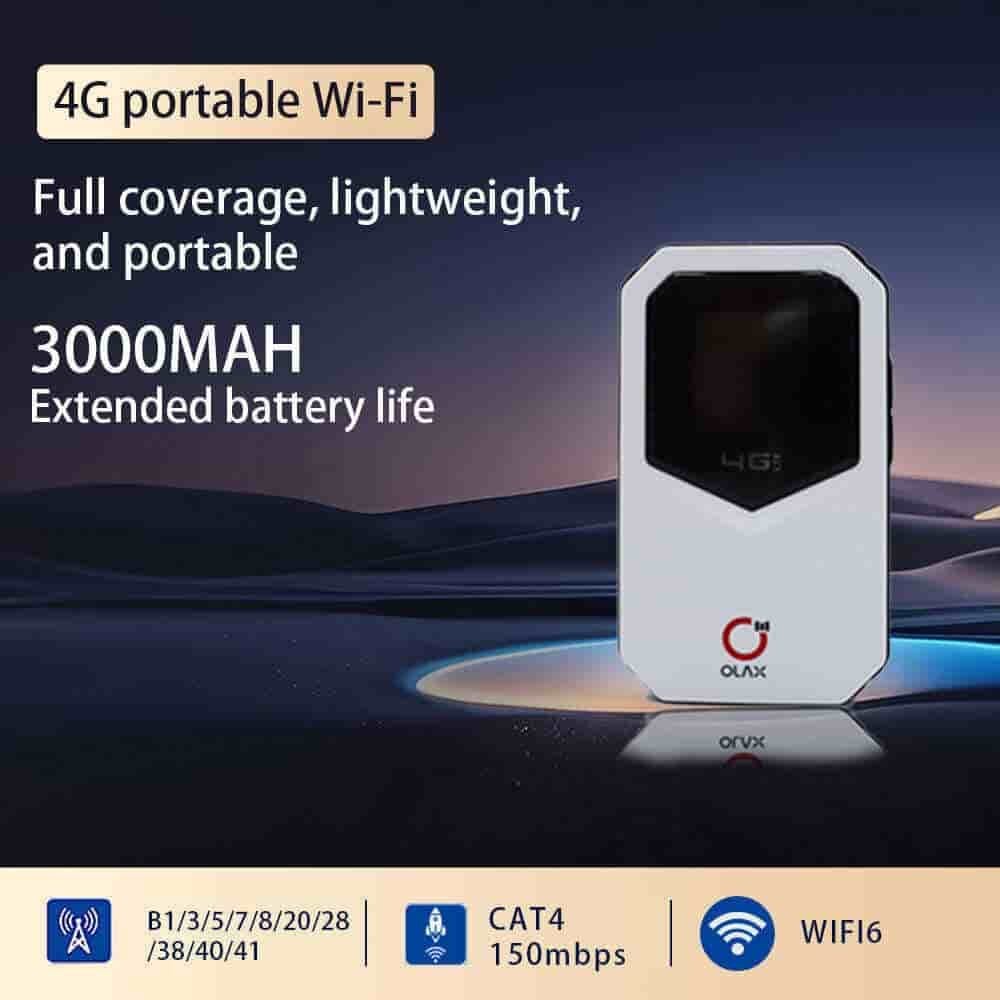 Picture of OLAX MT85 3000mAh Portable WiFi Router with Sim Card Slot 4G LTE Pocket Mobile Wifi Router CA4 150Mbps