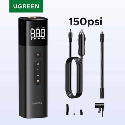 Picture of UGREEN ET501 Car Air Pump Portable Air Compressor for Car Motorcycles Bicycle Electric Tire Inflator with LCD Digital Display