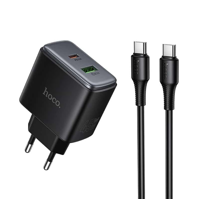 Picture of HOCO C158A PD 45W Fast Charger with Type-C to C Cable