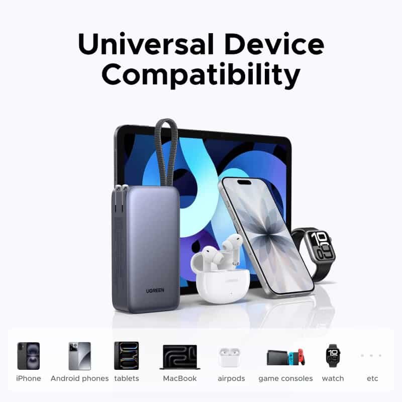 Picture of UGREEN PB512 3-in-1 45W 10000mAh Power Bank with 65W AC Outlet