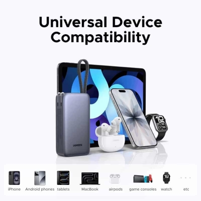 Picture of UGREEN PB512 3-in-1 45W 10000mAh Power Bank with 65W AC Outlet