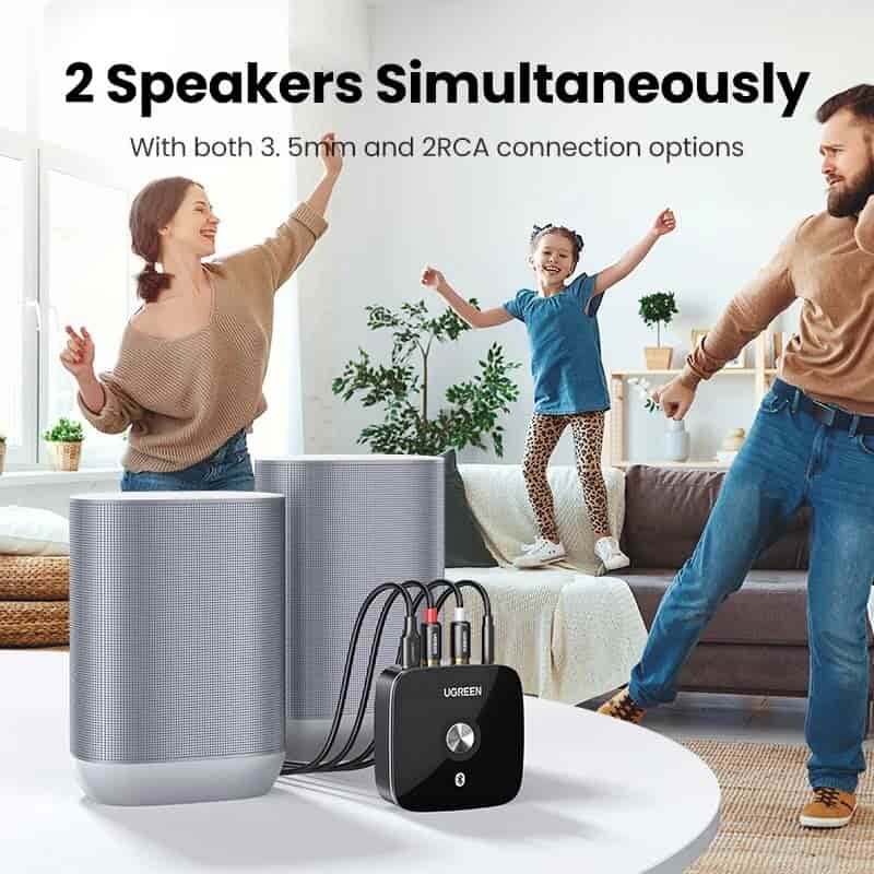 Picture of UGREEN CM106 Bluetooth RCA Receiver 5.1 AptX HD 3.5mm Jack Aux Wireless Adapter