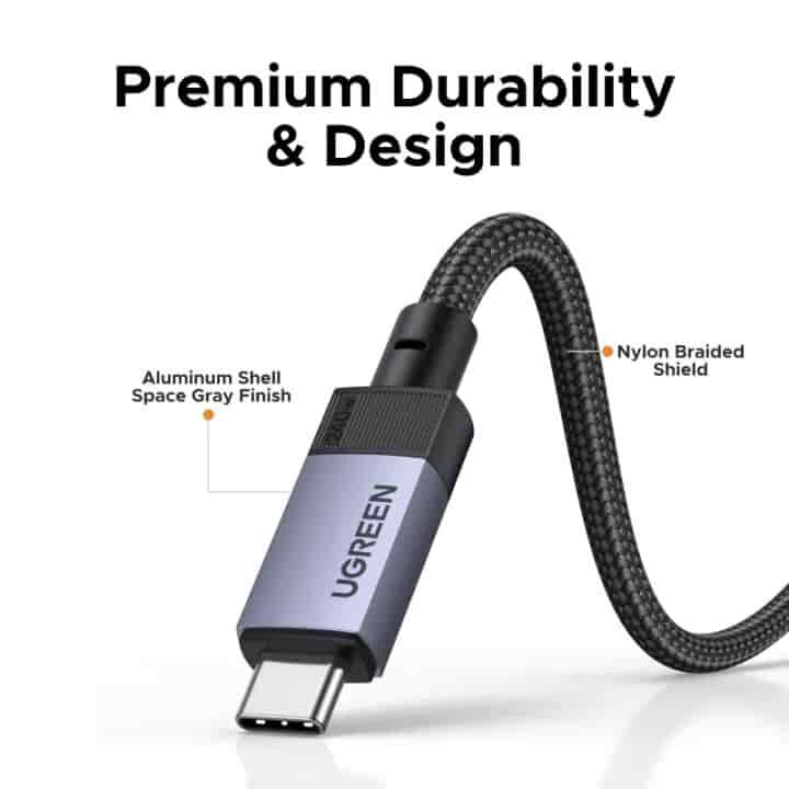 Picture of UGREEN L705 PD 240W USB4.0 GEN 3 Charging Data Cable Support 40Gbps Data Transfer 8K 4K HD Video