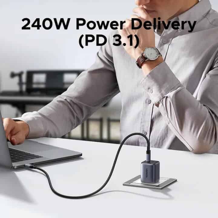 Picture of UGREEN L705 PD 240W USB4.0 GEN 3 Charging Data Cable Support 40Gbps Data Transfer 8K 4K HD Video