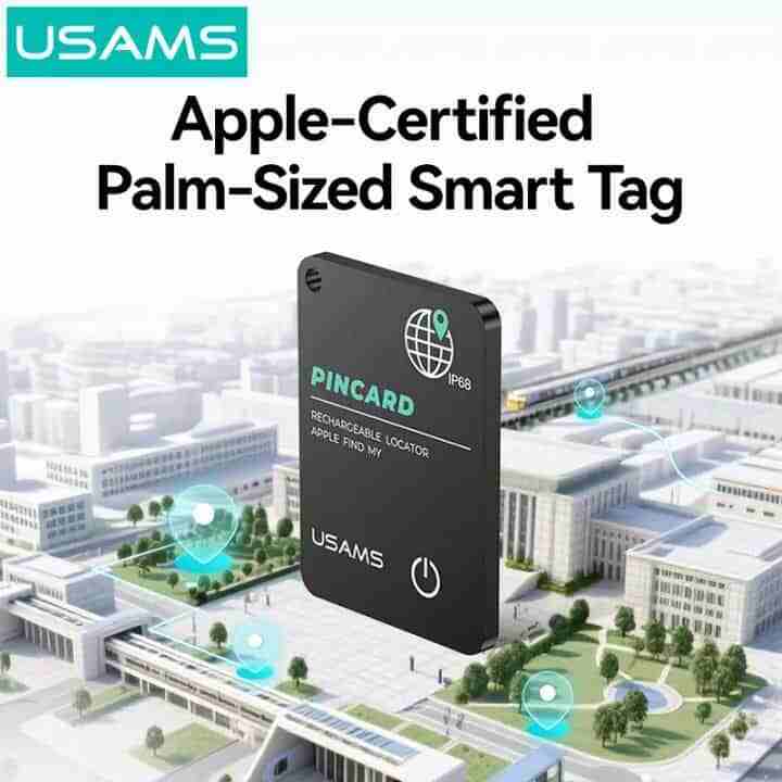 Picture of USAMS ZB353 Mini Portable PINCARD Anti-lost Location (Support Apple Find My)