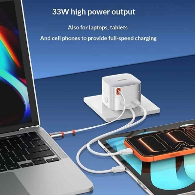 Picture of LDNIO Q9 33W GaN Fast Charger with 80CM Retractable Cable