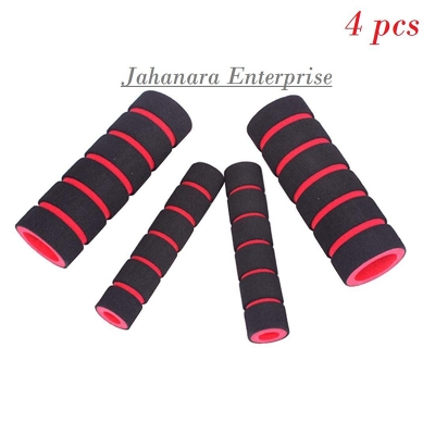 Picture of 4pcs Bike Racing Bicycle Motorcycle Handle Bar Foam Sponge Grip Cover Non-Slip Soft Handlebar Grip