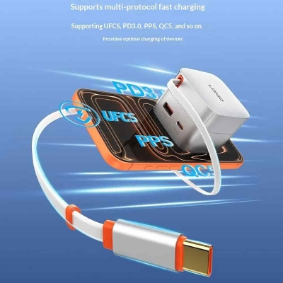 Picture of LDNIO Q9 33W GaN Fast Charger with 80CM Retractable Cable