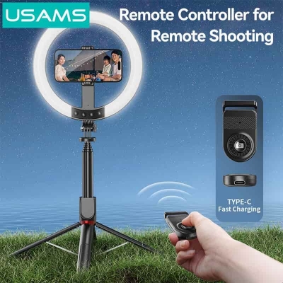 Picture of Usams ZB323 10 inch Live Steam Stand With Fill Ring Light