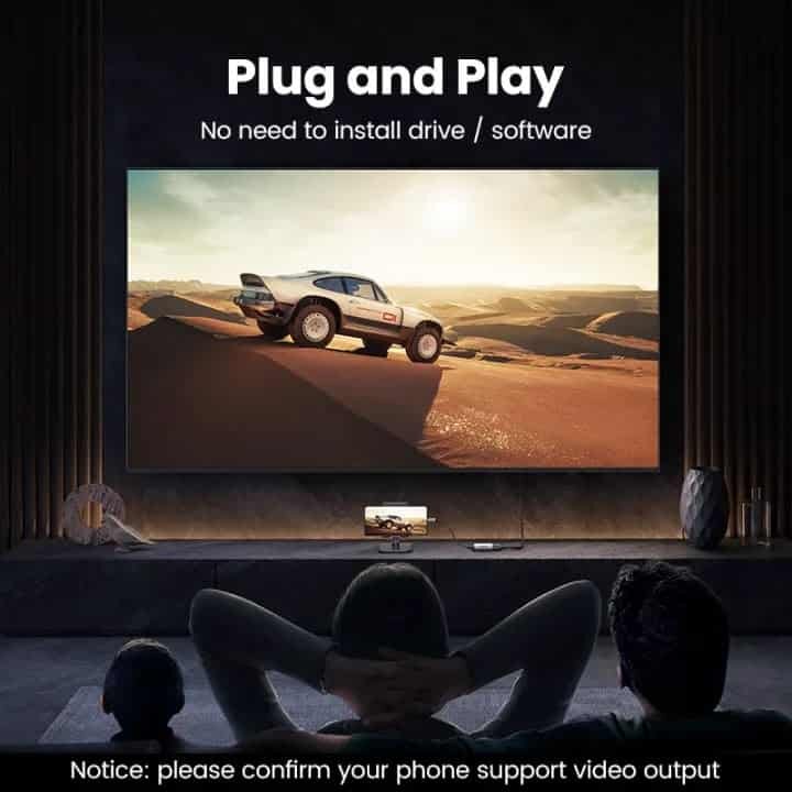 Picture of UGREEN CM297 Type C to HDMI Adapter Cord 4K 60Hz Thunderbolt 3 HDMI 2.0 Converter