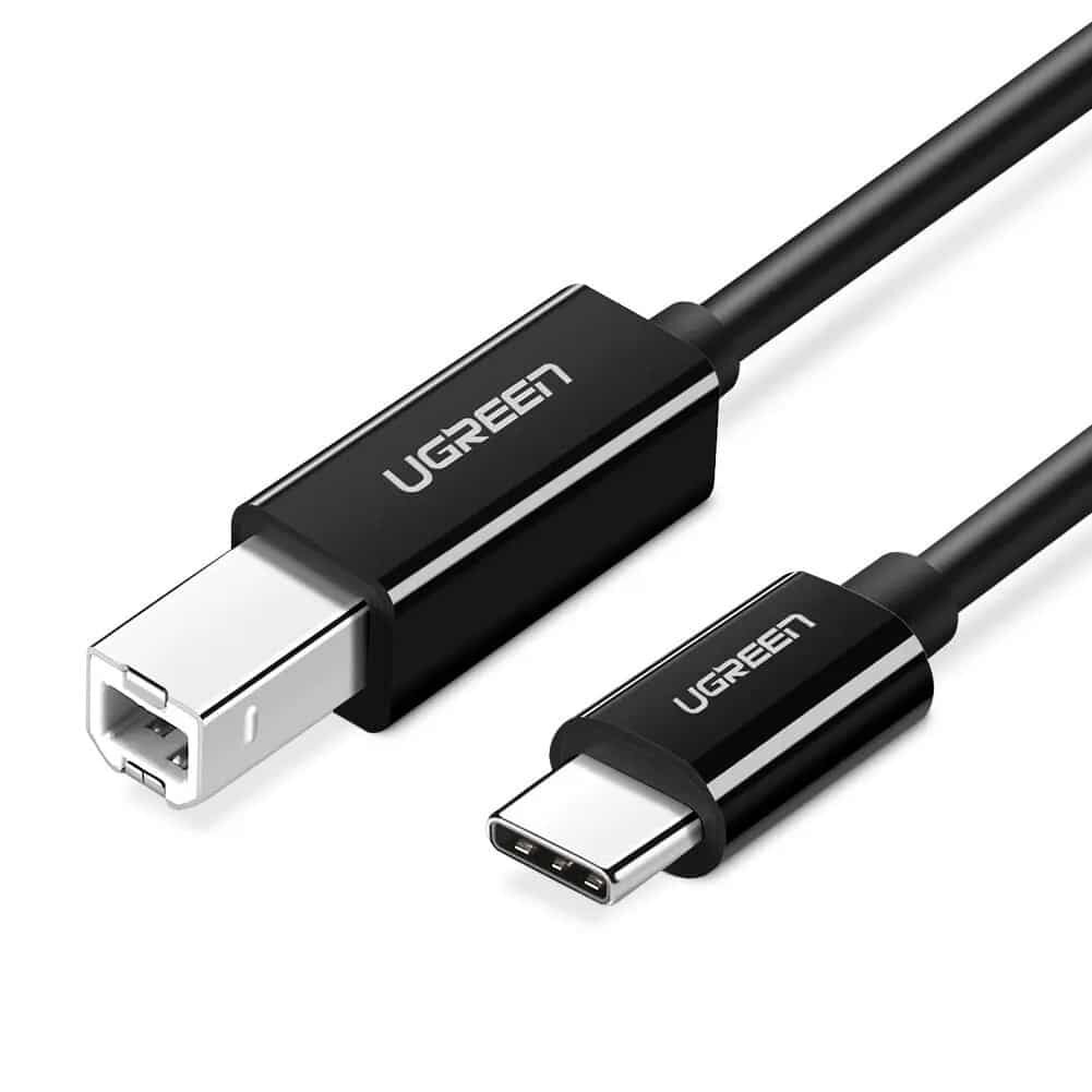 Picture of Ugreen US241 USB-C to USB-B2.0 Printer Cable – 2m - Black