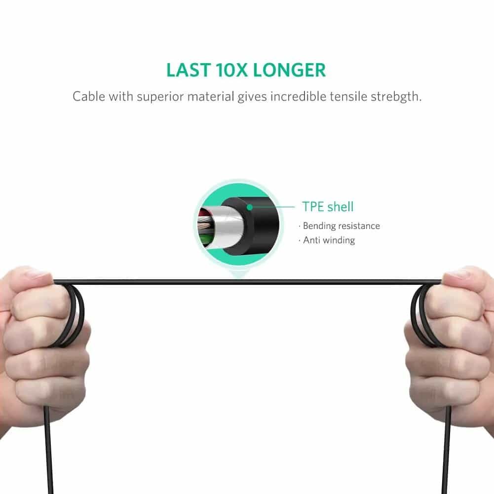 Picture of Ugreen US241 USB-C to USB-B2.0 Printer Cable – 2m - Black