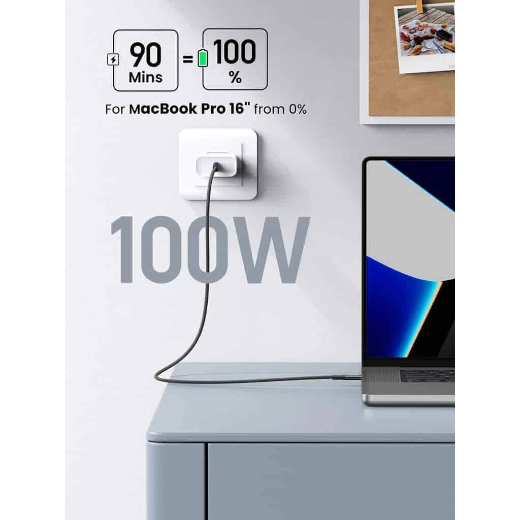 Picture of UGREEN L502 USB-C to USB-C PD 100W 5A Fast Charging Braided Cable