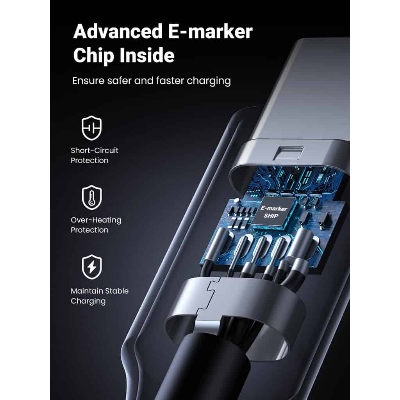 Picture of UGREEN L502 USB-C to USB-C PD 100W 5A Fast Charging Braided Cable