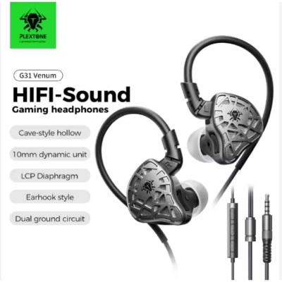 Picture of PLEXTONE G31 Venom Gaming Headphones Dynamic Sound with Mic for Esports