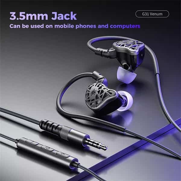 Picture of PLEXTONE G31 Venom Gaming Headphones Dynamic Sound with Mic for Esports
