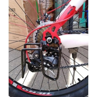 Picture of Bicycle Gear Protector Double Rear Derailleur Gear Guard Black