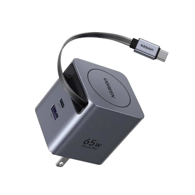 Picture of UGREEN X615 Nexode Pro 65W GaN Fast Charger with Retractable Cable